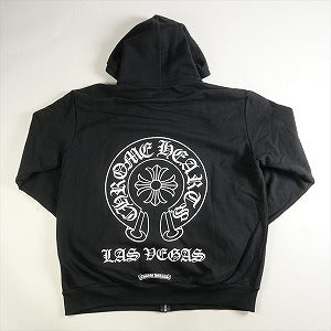 CHROME HEARTS クロム・ハーツ LAS VEGAS HORSESHOE FULL ZIP HOODIE BLACK ラスベガス限定ジップパーカー 黒 Size 【L】 【新古品・未使用品】 20823777