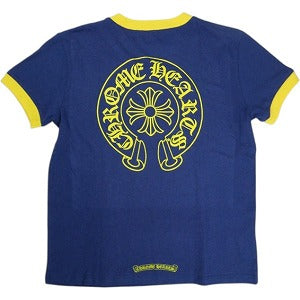 CHROME HEARTS クロム・ハーツ ROLLER SKATES SS HORSESHOE NAVY/YELLOW レディースTシャツ 紺 Size 【レディースM】 【新古品・未使用品】 20823834