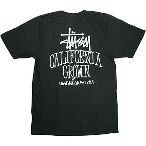 STUSSY ステューシー 25SS CALI GROWN TEE PIGMENT DYED Faded Black Tシャツ 黒 Size 【L】 【新古品・未使用品】 20823908