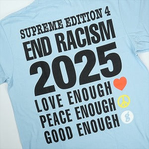 SUPREME シュプリーム ×GOODENOUGH 25SS End Racism Tee Powder Blue Tシャツ 水色 Size 【M】 【新古品・未使用品】 20823917