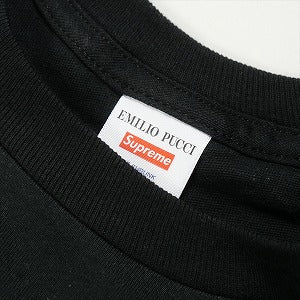 SUPREME シュプリーム ×Emilio Pucci エミリオ プッチ 21SS Box Logo Tee Black/Black Tシャツ 黒 Size 【L】 【新古品・未使用品】 20823918