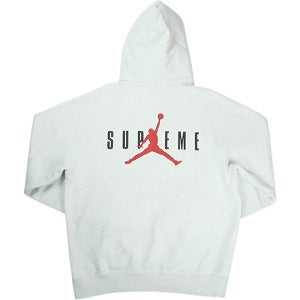 SUPREME シュプリーム ×NIKE Jordan 24AW Hooded Sweatshirt Ash Grey パーカー 薄灰 Size 【M】 【中古品-良い】 20823919