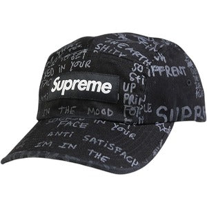SUPREME シュプリーム 23SS Gonz Poems Camp Cap Black キャンプキャップ 黒 Size 【フリー】 【新古品・未使用品】 20823920