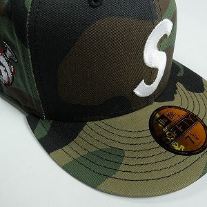 SUPREME シュプリーム 24AW Screw Ball S Logo New Era Woodland Camo ニューエラキャップ 緑 Size 【7　5/8(XL)】 【中古品-ほぼ新品】 20823961