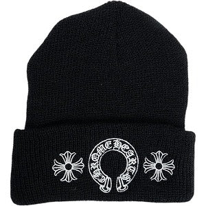 CHROME HEARTS クロム・ハーツ HORSESHOE CROSS WOOL BEANIE BLACK ビーニー 黒 Size 【フリー】 【新古品・未使用品】 20823978