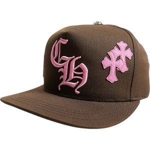 CHROME HEARTS クロム・ハーツ 5 PANEL CAP BSBL BRN/PNK クロスパッチ付きキャップ 茶 Size 【フリー】 【新古品・未使用品】 20823980