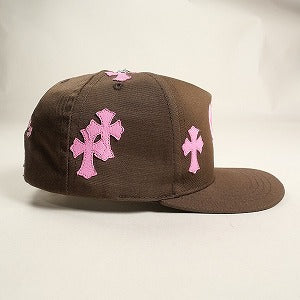 CHROME HEARTS クロム・ハーツ 5 PANEL CAP BSBL BRN/PNK クロスパッチ付きキャップ 茶 Size 【フリー】 【新古品・未使用品】 20823980