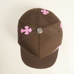 CHROME HEARTS クロム・ハーツ 5 PANEL CAP BSBL BRN/PNK クロスパッチ付きキャップ 茶 Size 【フリー】 【新古品・未使用品】 20823980