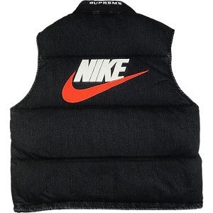 SUPREME シュプリーム ×NIKE 24SS Denim Puffer Vest Black ベスト 黒 Size 【XL】 【新古品・未使用品】 20824015
