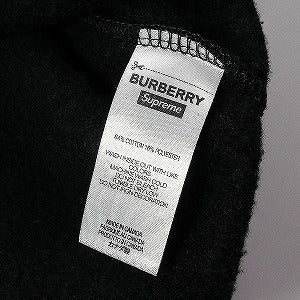 SUPREME シュプリーム ×Burberry 22SS Box Logo Hooded Sweatshirt Black ボックスロゴパーカー 黒 Size 【M】 【新古品・未使用品】 20824016