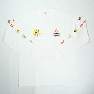 SUPREME シュプリーム ×SpongeBob SquarePants ×Castelli 25SS Racing L/S Tee White ロンT 白 Size 【L】 【中古品-良い】 20824034