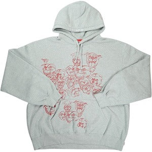 SUPREME シュプリーム 25SS Pitbulls Embroidered Hooded Sweatshirt Heather Grey パーカー 灰 Size 【XL】 【中古品-良い】 20824116