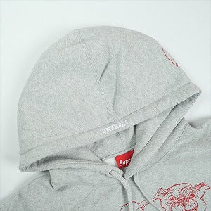 SUPREME シュプリーム 25SS Pitbulls Embroidered Hooded Sweatshirt Heather Grey パーカー 灰 Size 【XL】 【中古品-良い】 20824116