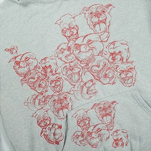 SUPREME シュプリーム 25SS Pitbulls Embroidered Hooded Sweatshirt Heather Grey パーカー 灰 Size 【XL】 【中古品-良い】 20824116