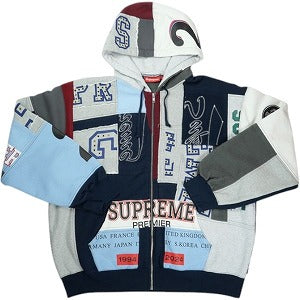 SUPREME シュプリーム 25SS Patchwork Zip Up Hooded Sweatshirt Navy ジップパーカー 紺 Size 【XL】 【中古品-良い】 20824118