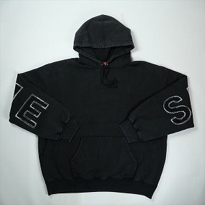 SUPREME シュプリーム 25SS Frayed Hooded Sweatshirt Black パーカー 黒 Size 【XL】 【中古品-良い】 20824120