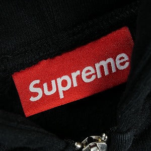 SUPREME シュプリーム 25SS Leather Appliqu? Zip Up Hooded Sweatshirt ジップパーカー 黒 Size 【L】 【中古品-良い】 20824121