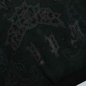 SUPREME シュプリーム 25SS Leather Appliqu? Zip Up Hooded Sweatshirt ジップパーカー 黒 Size 【L】 【中古品-良い】 20824121