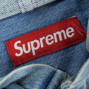 SUPREME シュプリーム 25SS Hooded Denim Shirt Washed Indigo 長袖シャツ インディゴ Size 【XL】 【中古品-非常に良い】 20824135