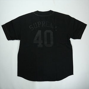 SUPREME シュプリーム ×40 Acres 25SS Twill Baseball Jersey Black ベースボールジャージ 黒 Size 【L】 【中古品-ほぼ新品】 20824136