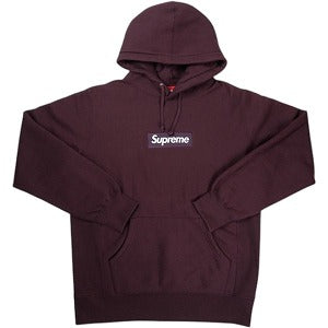 SUPREME シュプリーム 11AW Box Logo Pullover Burgundy BOXロゴパーカー バーガンディー Size 【L】 【中古品-ほぼ新品】 20824179