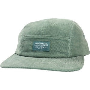 未使用 Supreme Corduroy Camp Cap グリーン 24aw SUPREME シュプリーム 24AW Corduroy Camp Cap Work Teal キャンプ