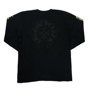 CHROME HEARTS クロム・ハーツ NECK LOGO LS POCKET TEE MULTICOLOR/BLACK ロンT 黒 Size 【XL】 【中古品-非常に良い】 20824203