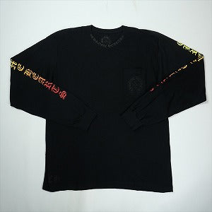 CHROME HEARTS クロム・ハーツ NECK LOGO LS POCKET TEE MULTICOLOR/BLACK ロンT 黒 Size 【XL】 【中古品-非常に良い】 20824203