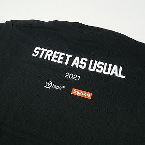 SUPREME シュプリーム ×WTAPS 21AW Sic' em! Tee Black Tシャツ 黒 Size 【XL】 【新古品・未使用品】 20824215