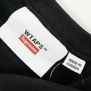 SUPREME シュプリーム ×WTAPS 21AW Crewneck Black クルーネックスウェット 黒 Size 【XL】 【新古品・未使用品】 20824216
