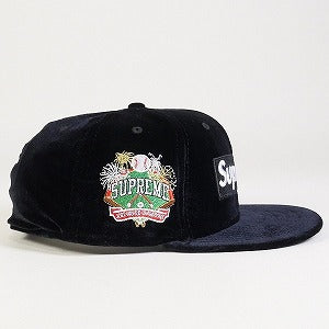 SUPREME シュプリーム 22AW Velour Box Logo New Era Black ニューエラキャップ 黒 Size 【7　1/2(L)】 【新古品・未使用品】 20824224