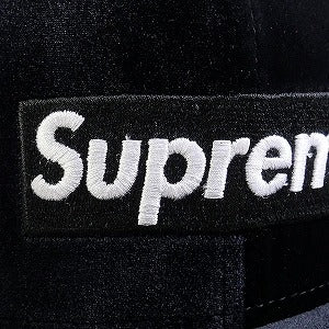 SUPREME シュプリーム 22AW Velour Box Logo New Era Black ニューエラキャップ 黒 Size 【7　1/2(L)】 【新古品・未使用品】 20824224