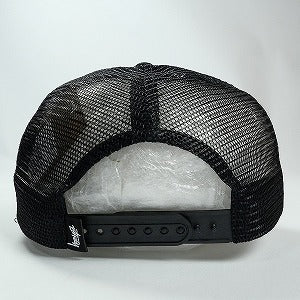 STUSSY ステューシー 25FW CURSIVE STITCH SNAPBACK TRUCKER BLACK キャップ 黒 Size 【フリー】 【新古品・未使用品】 20824232