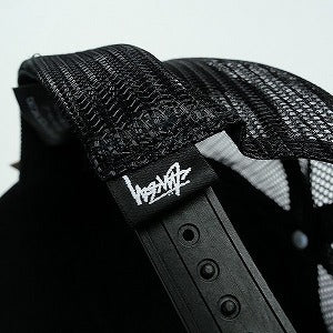 STUSSY ステューシー 25FW CURSIVE STITCH SNAPBACK TRUCKER BLACK キャップ 黒 Size 【フリー】 【新古品・未使用品】 20824233