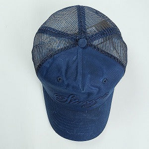 STUSSY ステューシー 25FW CURSIVE STITCH SNAPBACK TRUCKER NAVY キャップ 紺 Size 【フリー】 【新古品・未使用品】 20824236