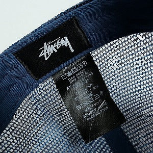 STUSSY ステューシー 25FW CURSIVE STITCH SNAPBACK TRUCKER NAVY キャップ 紺 Size 【フリー】 【新古品・未使用品】 20824236