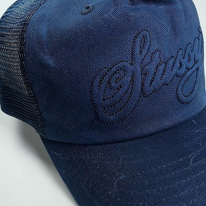 STUSSY ステューシー 25FW CURSIVE STITCH SNAPBACK TRUCKER NAVY キャップ 紺 Size 【フリー】 【新古品・未使用品】 20824237
