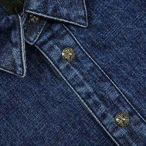 CHROME HEARTS クロム・ハーツ CRS PTCHS DENIM SHIRT INDIGO 長袖シャツ インディゴ Size 【L】 【中古品-非常に良い】 20824241