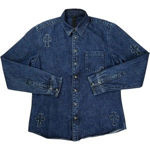CHROME HEARTS クロム・ハーツ CRS PTCHS DENIM SHIRT INDIGO 長袖シャツ インディゴ Size 【L】 【中古品-非常に良い】 20824241