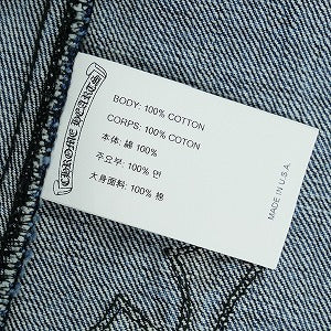 CHROME HEARTS クロム・ハーツ CRS PTCHS DENIM SHIRT INDIGO 長袖シャツ インディゴ Size 【L】 【中古品-非常に良い】 20824241