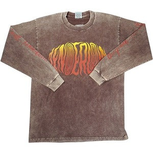 TENDERLOIN テンダーロイン TEE L/S ACID WASH G BROWN ロンT 茶 Size 【L】 【中古品-良い】 20824267