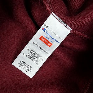 SUPREME シュプリーム ×Champion 25SS Hooded Sweatshirt Cardinal パーカー バーガンディー Size 【L】 【中古品-良い】 20824285