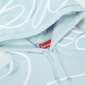 SUPREME シュプリーム 25SS Shoulder Script Hooded Sweatshirt Light Blue パーカー 水色 Size 【M】 【中古品-ほぼ新品】 20824286