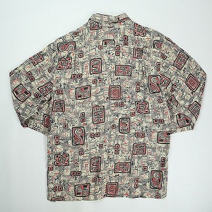 At Last ＆ Co アットラスト/BUTCHER PRODUCTS ブッチャープロダクツ ABSTRACT SHIRT RAYON L-S GREY 長袖シャツ 灰 Size 【14】 【中古品-良い】 20824291