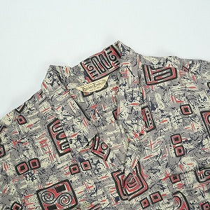 At Last ＆ Co アットラスト/BUTCHER PRODUCTS ブッチャープロダクツ ABSTRACT SHIRT RAYON L-S GREY 長袖シャツ 灰 Size 【14】 【中古品-良い】 20824291