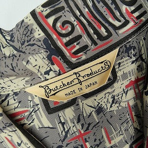 At Last ＆ Co アットラスト/BUTCHER PRODUCTS ブッチャープロダクツ ABSTRACT SHIRT RAYON L-S GREY 長袖シャツ 灰 Size 【14】 【中古品-良い】 20824291