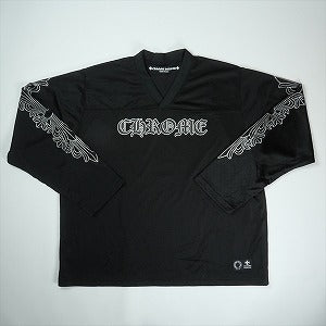 CHROME HEARTS クロム・ハーツ MESH STADIUM FOOTBALL LS JERSEY BLACK メッシュジャージ 黒 Size 【L】 【新古品・未使用品】 20824294