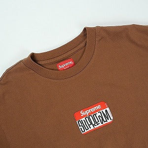 SUPREME シュプリーム 21AW Gonz Nametag S/S Top Brown Tシャツ 茶 Size 【L】 【新古品・未使用品】 20824442