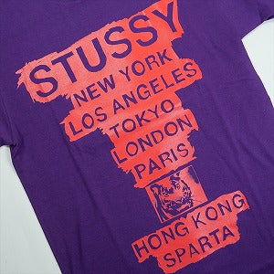 STUSSY ステューシー ×KOSTAS 00'S WORLD TOUR TEE Purple Tシャツ 紫 Size 【M】 【新古品・未使用品】 20824446