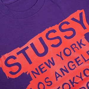 STUSSY ステューシー ×KOSTAS 00'S WORLD TOUR TEE Purple Tシャツ 紫 Size 【M】 【新古品・未使用品】 20824446